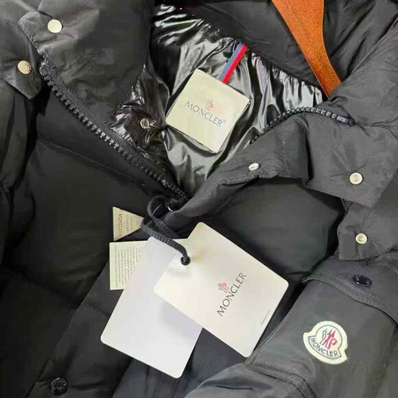 Moncler Maya Long Hooded Down Jacket, Black, Brand New - Picture 11 of 11